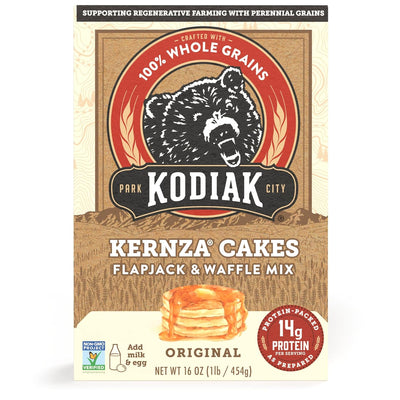 Kodiak Kernza Power Cakes, Pancake & Waffle Mix, Original, High Protein,100% Whole Grains (Pack of 1)