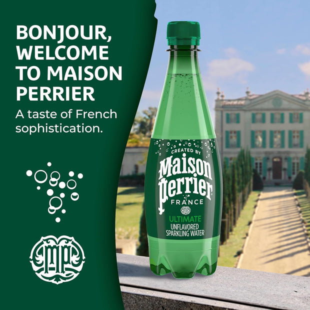 Maison Perrier Ultimate Sparkling Water, 16.9 Fl Oz Plastic Water Bottles, 6 Count 101.406 fl oz