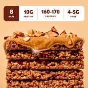 Mezcla Puff Crispy Protein Bars, Gluten Free & Vegan Protein Bars, 10g Protein, Alt for Crispy Rice Treat, Granola Bars & Breakfast Bars, Healthy Snacks for Adults, Variety Pack, 8 Count