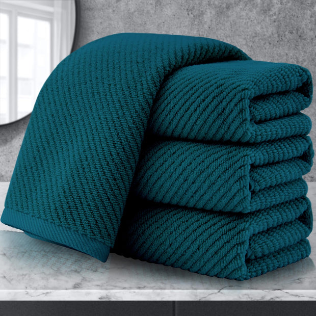 VOOVA & MOVAS Burgundy Towel Set - 100% Cotton | Lightweight | Soft | Quick Dry, 6 Piece Towel Set,2 Large Bath 30"x56", 2 Hand 18"x28", 2 Washcloths 13"x13", Towels Gift Set, Red Towels