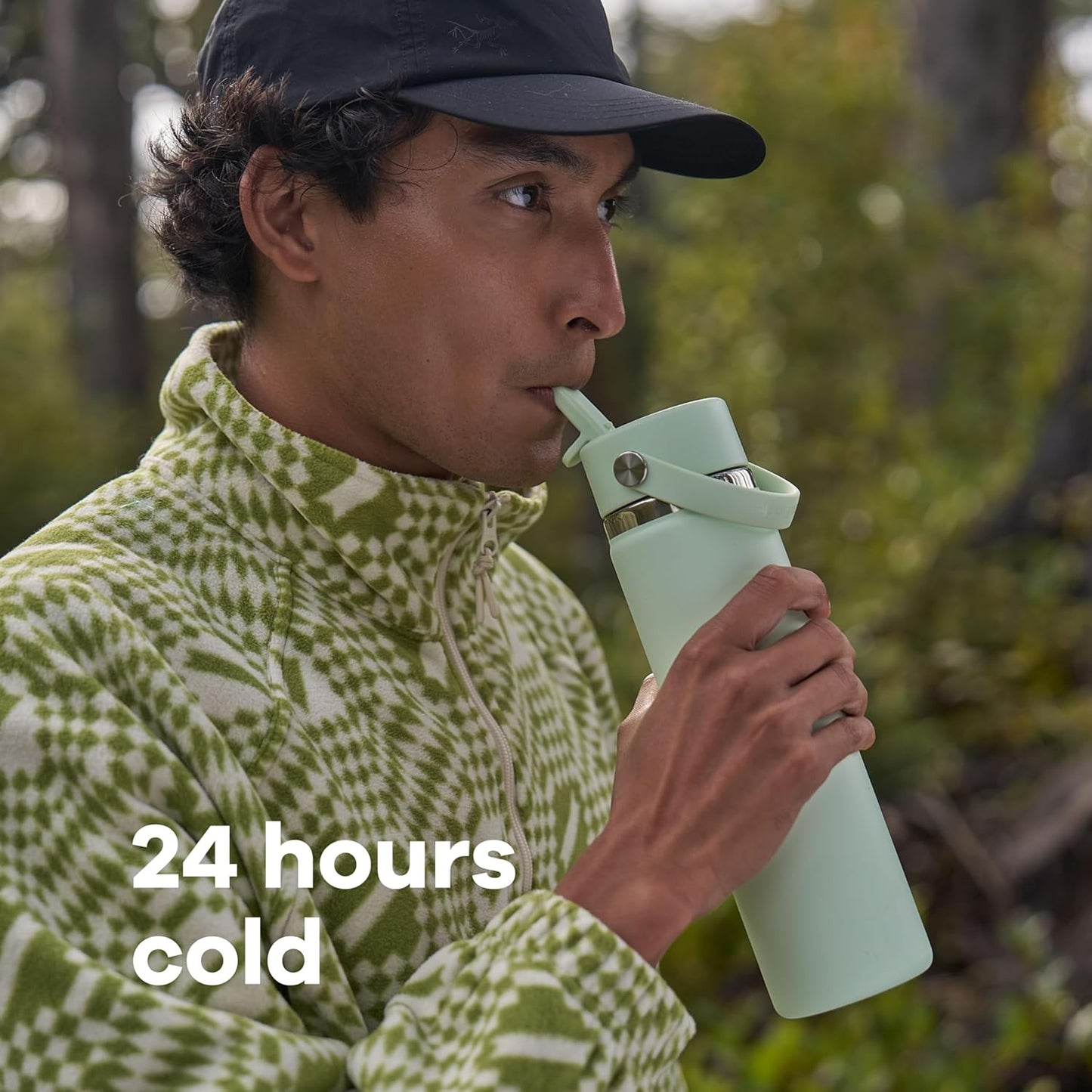 Hydro Flask 32 Oz Wide Flex Straw Cap Bottle - Insulated Stainless Steel - Wide Straw Lid, Non Spill, Leakproof in Jelly Pink