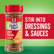 McCormick Perfect Pinch Seasoning, Spicy Italian, For Adding Italian Flavor with a Kick to Pizza, Pasta, Dressings & Sauces, 3.88 oz