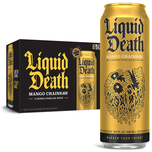 Liquid Death, Soda-Flavored Sparkling Water Variety Pack, 12-Pack (12oz Cans), Low Calorie & No Artificial Sweeteners, 4 Flavors: Severed Lime, Doctor Death, Killer Cola, and Rootbeer Wrath