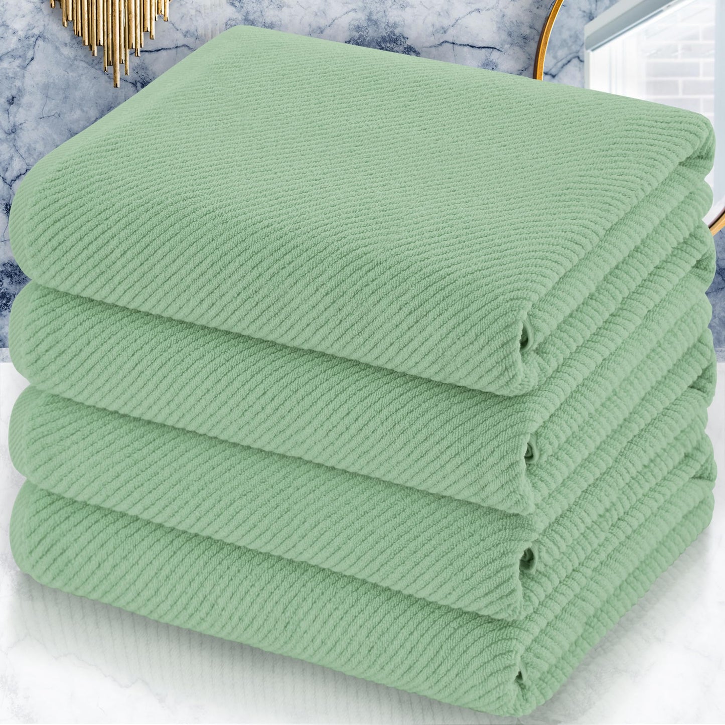 VOOVA & MOVAS Burgundy Towel Set - 100% Cotton | Lightweight | Soft | Quick Dry, 6 Piece Towel Set,2 Large Bath 30"x56", 2 Hand 18"x28", 2 Washcloths 13"x13", Towels Gift Set, Red Towels