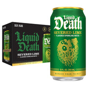 Liquid Death, Soda-Flavored Sparkling Water Variety Pack, 12-Pack (12oz Cans), Low Calorie & No Artificial Sweeteners, 4 Flavors: Severed Lime, Doctor Death, Killer Cola, and Rootbeer Wrath