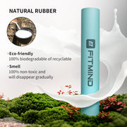 Professional PU Rubber Yoga Mat, Double-Sided Non Slip Sweat Resistant Exercise Mat for Men Women, Comfortable Extra Long & Wide for Yoga, Pilates, Fitness, Home Gym, 72"×26.8"×0.18"(4.5mm)Thick