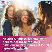 Womens Multivitamin Gummy with Iron, Biotin 2500mcg, Collagen, Keratin, Daily Vitamins A C D E Folate, B Complex, Methylated Multivitamin for Women Support Energy, Beauty, Immune, Sugar Free, 60 Count