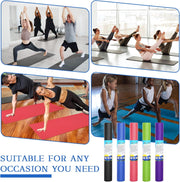 Yilloog 20 Pcs Yoga Mat Non Slip Exercise Workout Mat with Strap for Women Gym Fitness Home Supplies, 72 x 24 Inch