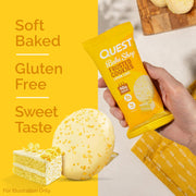 Quest Nutrition Frosted Protein Cookies Twin Pack, Lemon Cake, 1g Sugar, 10g Protein, 1g Net Carbs, Gluten Free, 16 Cookies