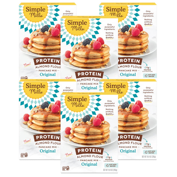 Simple Mills Just Add Water Almond Flour Pancake Mix, Original Protein - Gluten Free, Plant Based, Paleo Friendly, Breakfast, 10.4 Ounce (Pack of 1)