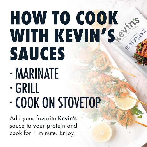 Kevin's Natural Foods Paleo Simmer Sauce Variety Pack - Stir-Fry Sauce, Gluten Free, No Preservatives, Non-GMO - 3 Pack (Teriyaki/Thai Coconut/Korean BBQ)