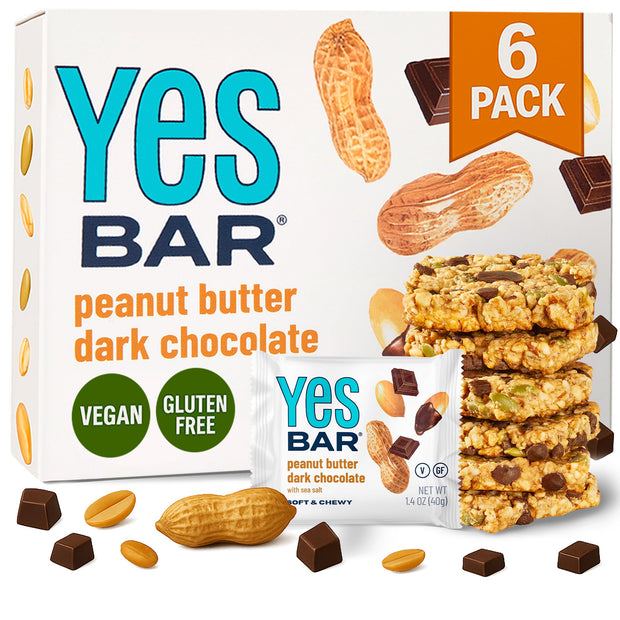 YES Bar – Black Sesame Sea Salt – Plant Based Protein, Decadent Snack Bar – Vegan, Paleo, Gluten Free, Dairy Free, Low Sugar, Healthy Snack, Breakfast, Low Carb, Keto Friendly (Pack of 6)