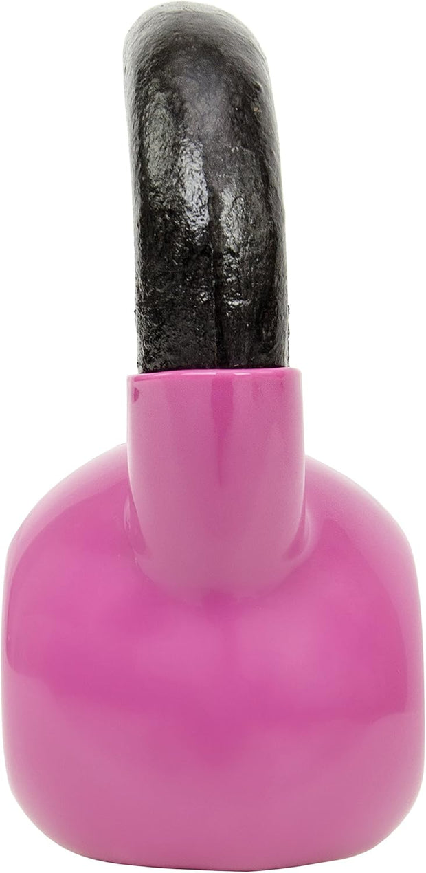 Sunny Health & Fitness Vinyl Coated Kettlebell for Strength Weight Training & Swinging Exercise - In 5, 10, 15, 20, 25 Pound