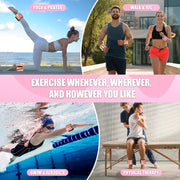 Wrist Ankle Weights Bangles 4lb/2lb for Women, Adjustable Silicone Pilates Weights Bracelet, Heavy Duty Fasteners Wearable Arm & Leg Weights for Yoga, Pilates, Barre, Walking and Gym (Set of 2)