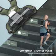 ZELUS Weighted Vest for Men and Women | 4-10lb/11-20lb/20-32lb Vest with 6 Ironsand Weights for Home Workouts | Adjustable Body Weight Vest Exercise Set for Cardio and Strength Training