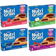 Nutri-Grain Soft Baked Breakfast Bars, Kids Snacks, Whole Grain, Variety Pack (4 Boxes, 32 Bars)