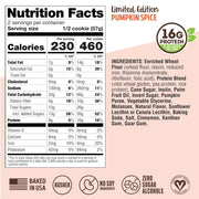 Lenny & Larry's The Complete Cookie, Pumpkin Spice, Soft Baked, 16g Plant Protein, Vegan, Non-GMO 4 Ounce Cookie (Pack of 12)