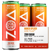 ZOA Zero Sugar Energy Drinks, Pineapple Coconut - Sugar Free with Electrolytes, Healthy Vitamin C, Amino Acids, Essential B-Vitamins, and Caffeine from Green Tea - 16 Fl Oz (12-Pack)
