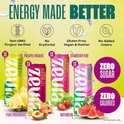 Zevia Zero Sugar Energy Drink, Fruity Fuel Variety Pack, 12 oz Cans (12-Pack) – Naturally Sweetened, Non-GMO Project Verified, Gluten-Free, Vegan