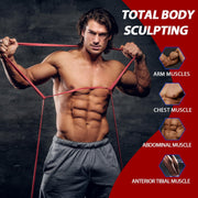 LEEKEY Resistance Bands, Exercise Bands with Handles,Pull Up Assist Bands - Band Set with Door Anchor - Bands for Working Out,Band for Men and Women Fitness Training, Physical Therapy,Home Workouts