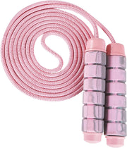 Jump Rope for Women & Men Adjustable Length Cotton Skipping Rope for Adults & Kids Workout Equipment for Weight Loss, Cardio, Boxing & Fitness Suitable for Home, Gym & School Use