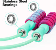 Jump Rope, Weighted Ropeless Skipping Rope for Fitness, Tangle-Free Rapid Speed Cordless Jump Rope Workout for Men, Women, Children…