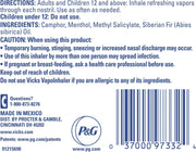 Vicks VapoInhaler, Portable Nasal Inhaler, Non-Medicated, Soothing Vapors, Menthol Scent, 1 Count