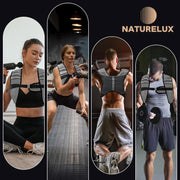 Weighted Vest Men or Women - 5/10/15/20/25/30lbs Weights with Reflective Stripe, Weighted Vest for Workout Equipment for Strength Training Running - Walking Weight Loss