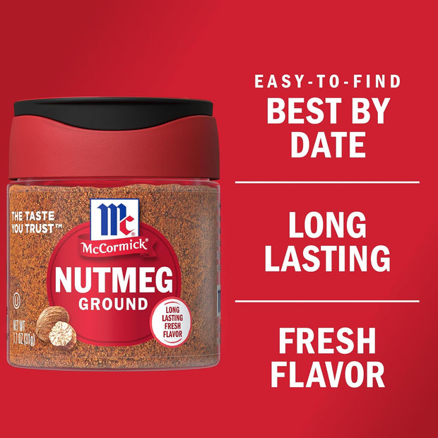 McCormick Ground Nutmeg, 1.1 oz
