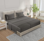 100% Egyptian Cotton Sheets King Size Sheets Set with Fully Elasticated Fitted Sheet & Pillowcase sets, 800 TC Hotel Collection Deep Pocket King Sheet Set, No Pill Soft Breathable Luxury White Bedding