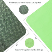 Yoga Mat 1/3 inch QMKGEC Exercise Mats 8mm TPE Non-Slip Extra Thick High-Density Eco Friendly for Yoga Workout Pilates Yoga Mats for Women Men