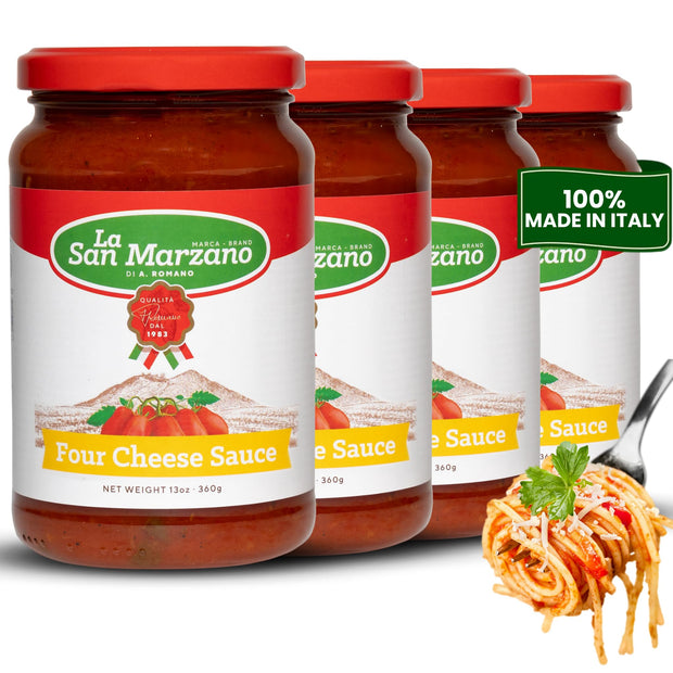 La San Marzano Marinara Sauce, 24 oz, Pasta Sauce Made in Italy, All Purpose Tomato Premium Quality, All Natural, Mediterranean Diet, Non GMO, Vegan, Gluten Free