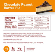 think! Delight Protein Bars, Chocolate Peanut Butter Pie, Low Sugar & Low Carb Gluten-Free Snack, Keto Friendly Snacks, 12 Count (Packaging May Vary)
