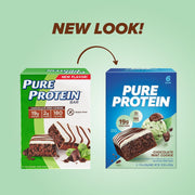 Pure Protein Bars, High Protein, Nutritious Snacks to Support Energy, Low Sugar, Gluten-free, Chocolate Mint Cookie,1.76oz, 6 Pack