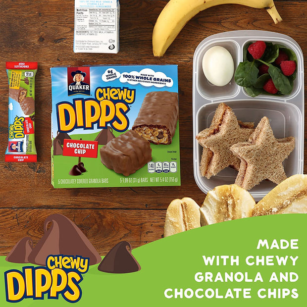 Quaker Chewy Dipps Chocolate Chip 24ct