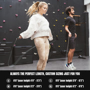 Level 2 Weighted Jump Rope Set - (1LB, 2LB) HIIT Workout Ropes - For Fitness, Exercise, Boxing, and Strength Training - Heavy Ropes For Intermediate to Advanced Jumpers - Two Ropes Included