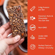 Taos Bakes - Variety Pack - Breakfast Bars - High Protein and High Fiber packed Granola Bars - Gluten Free & Non-GMO - Healthy Snacks for Adults & Kids – Trail Mix Bars - 12 Pack, 1.8oz ea