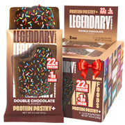 Legendary Foods 22g Protein Pastry - 0g Added Sugar, Low Carb and Gluten Free Keto Snack, Diabetic Friendly High Nutrient Alternative – 8x Frosted Cinnamon Bars