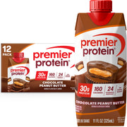 Premier Protein Shake, Cinnamon Roll, 30g Protein, No Added Sugar, 24 Vitamins & Minerals to Support Immune Health, 11 fl oz, 4 Pack (Packaging May Vary)