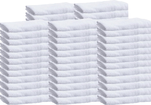 Towels N More 6 Pack 20"X40" Small Light Weight Gym Towels or Can be Used as Kids Bath Towels or Salon Towel, 100% Ring Spun Cotton Loops Sweat Towels Women's Hair Dry Towel