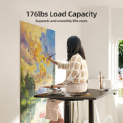 INNOVAR Electric Standing Desk, Adjustable Height Stand up Desks, 48 x 24 Inches Sit Stand up Desk for Home Office Computing, 3-Preset Memory Height Ergonomic Rising Desks, Black