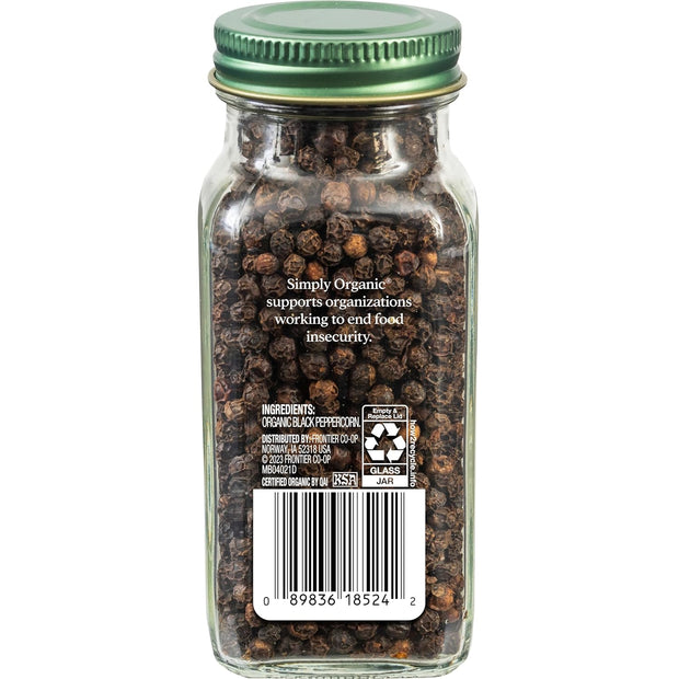 Simply Organic, Black Peppercorns, 2.65 oz