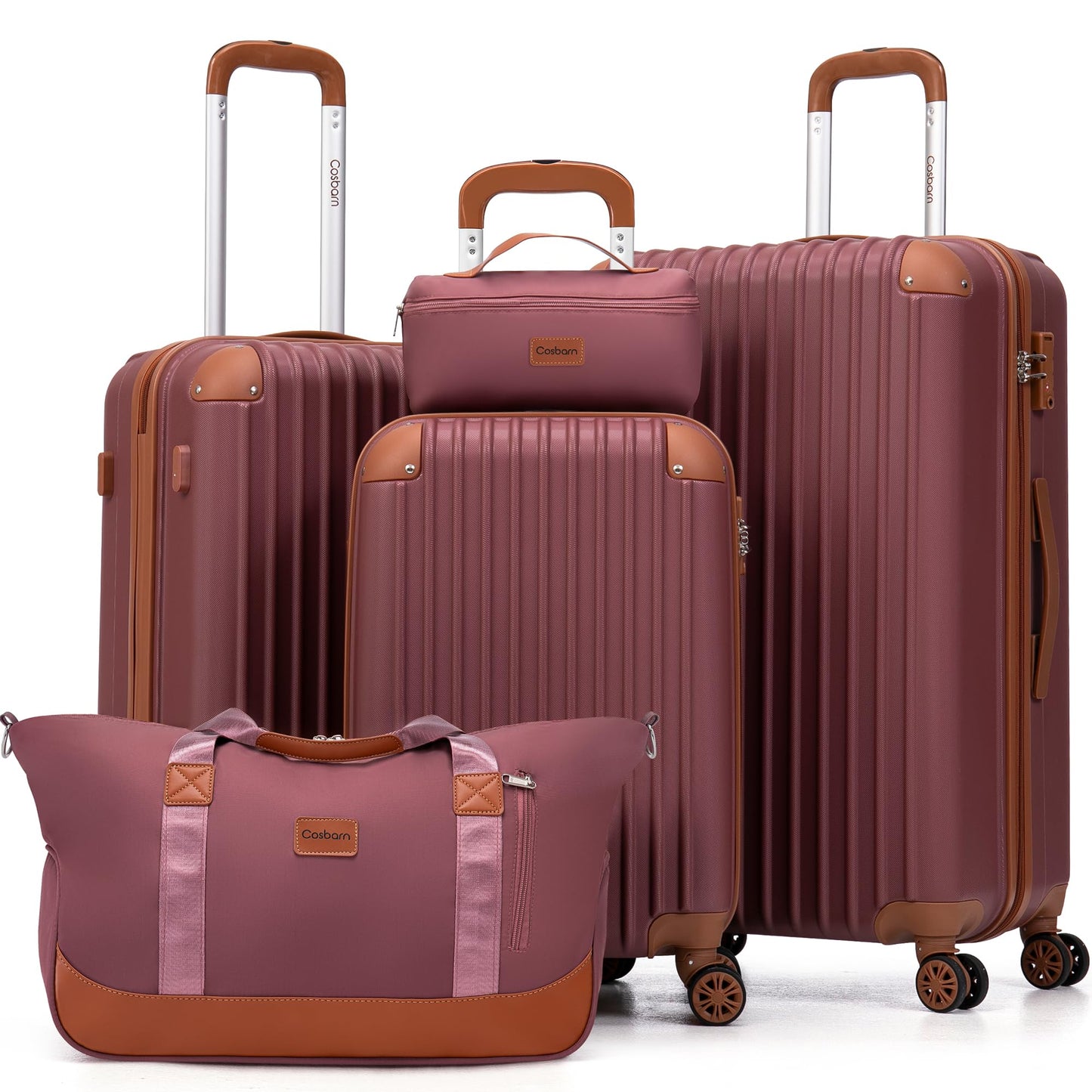 Luggage Sets 5 Piece Suitcases with Wheels, Suitcase Set ABS Hard Case Luggage with TSA Lock Spinner Wheels Durable Travel Luggage