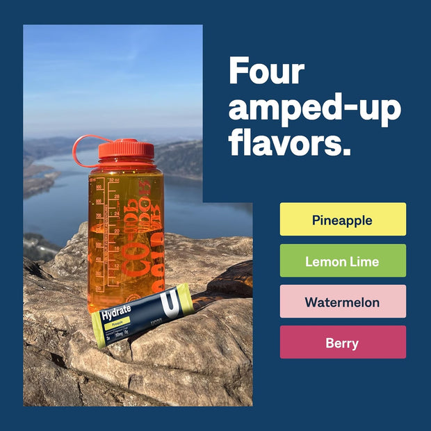 UCAN Hydrate Electrolyte Drink Mix (Pineapple, 12 Stickpacks) Sugar-Free, Keto-Friendly, Vegan, Non-GMO, Gluten-Free Electrolyte Powder with Potassium & Magnesium for Runners & Athletes