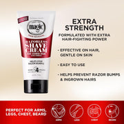 SoftSheen-Carson Magic Razorless Shaving Cream, Hair Removal Cream for Body Hair, Extra Strength Depilatory Cream, Works in 4 Minutes for Coarse Hair, 6 oz