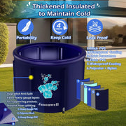 Jasonwell Ice Bath Tub for Athletes - Heavy Duty Cold Water Therapy Plunge Tub Ice Pod for Recovery Portable Ice Barrel Plunge Pool for Outdoor Inflatable Hot Tub Bathtub at Home for Adults