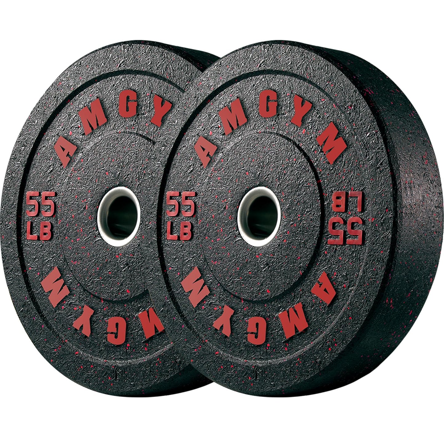 2 Inch Bumper Plates，10-500lbs，Barbell Rubber Olympic Weight Plates Set for Home Gym, Strength Training & Weight Lifting, Multiple Options Colors