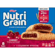 Nutri-Grain Soft Baked Breakfast Bars, Kids Snacks, Whole Grain, Cherry, 10.4oz Box 6 boxes (48 Count)