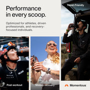 Momentous | Essential Grass-Fed Whey Protein Isolate, 24 Servings Per Pouch for Essential Everyday Use, Gluten-Free, NSF Certified (Chocolate)