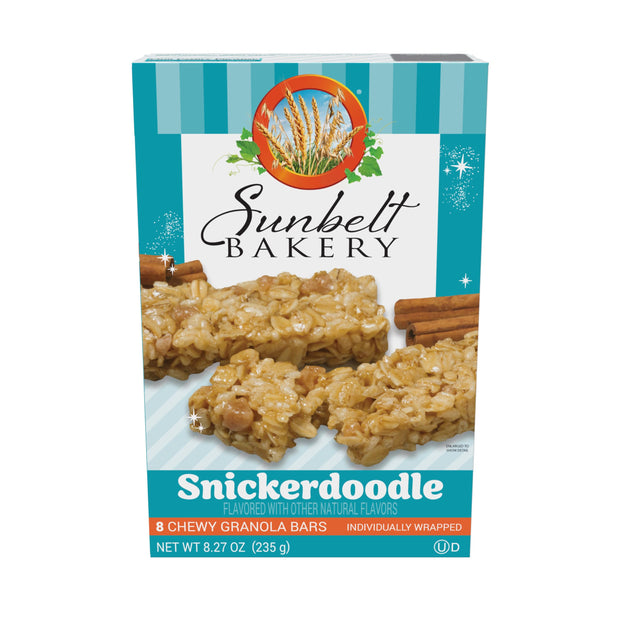 Sunbelt Bakery Snickerdoodle Chewy Granola Bars, 8-1.0 OZ Bars (Pack of 2)